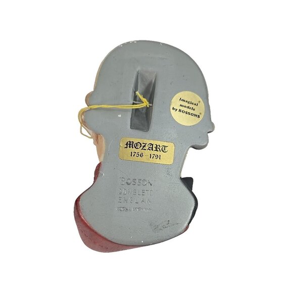 1991 Bossons England Mozart Wall Head Hand-Painted Plaster Bust Music Studio Art - Picture 6 of 7
